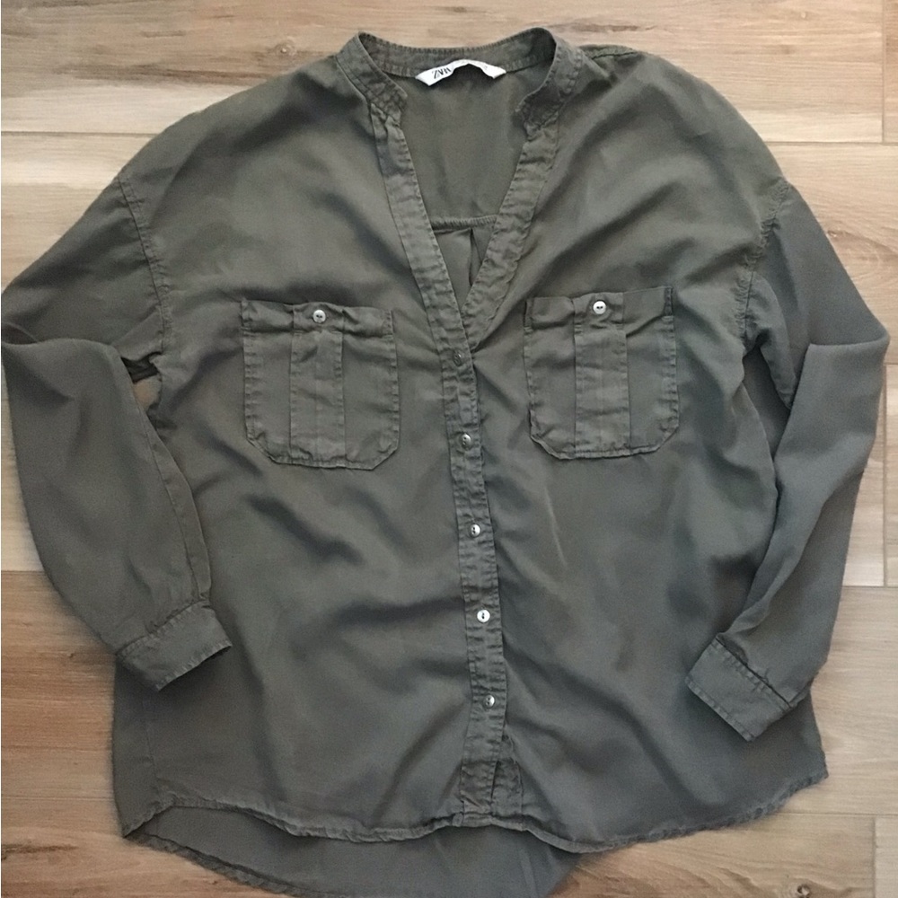 Zara Military Style Top S